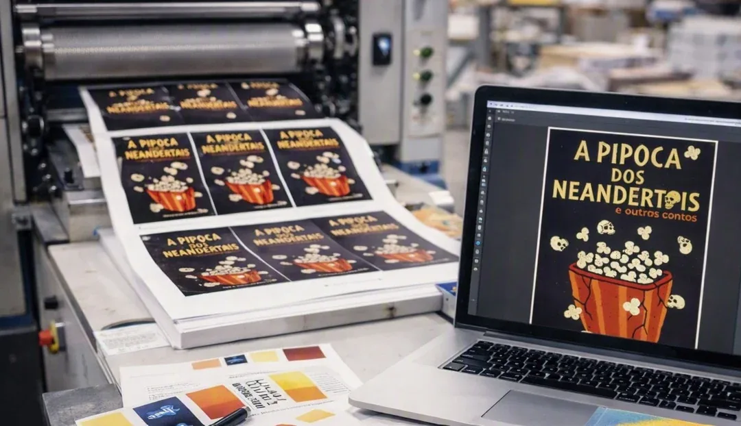Impressão de capas e miolos em gráfica